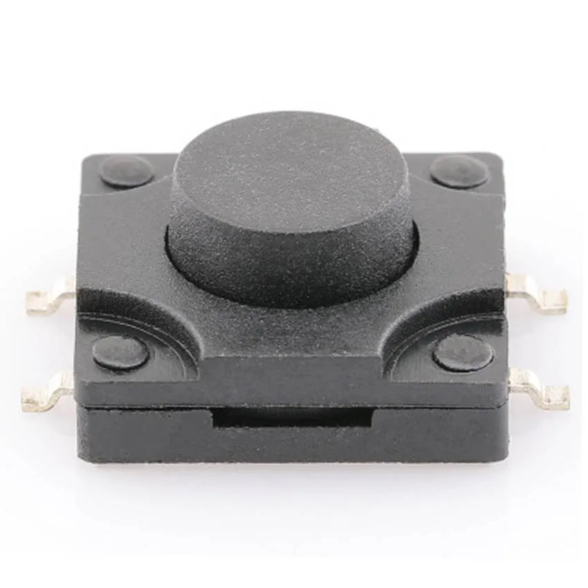 10PCS 12*12*5MM Tact Switch Push Button Switch 12V Copper 4PIN DIP Micro Waterproof Switch Button for TV Toys Home Use Button