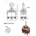 1PC 12V DC 30A 2 Pin SPST Toggle Switch Latching/Momentary On Off for Auto Car Marine Boat - Automotive Electrical Accessory