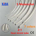 5 M/lot  2:1 Transparent Clear Black 1 2 3 4 5 6 8 10mm Heat Shrink Tube Heatshrink Tubing Sleeving Wrap Wire Connector Repair