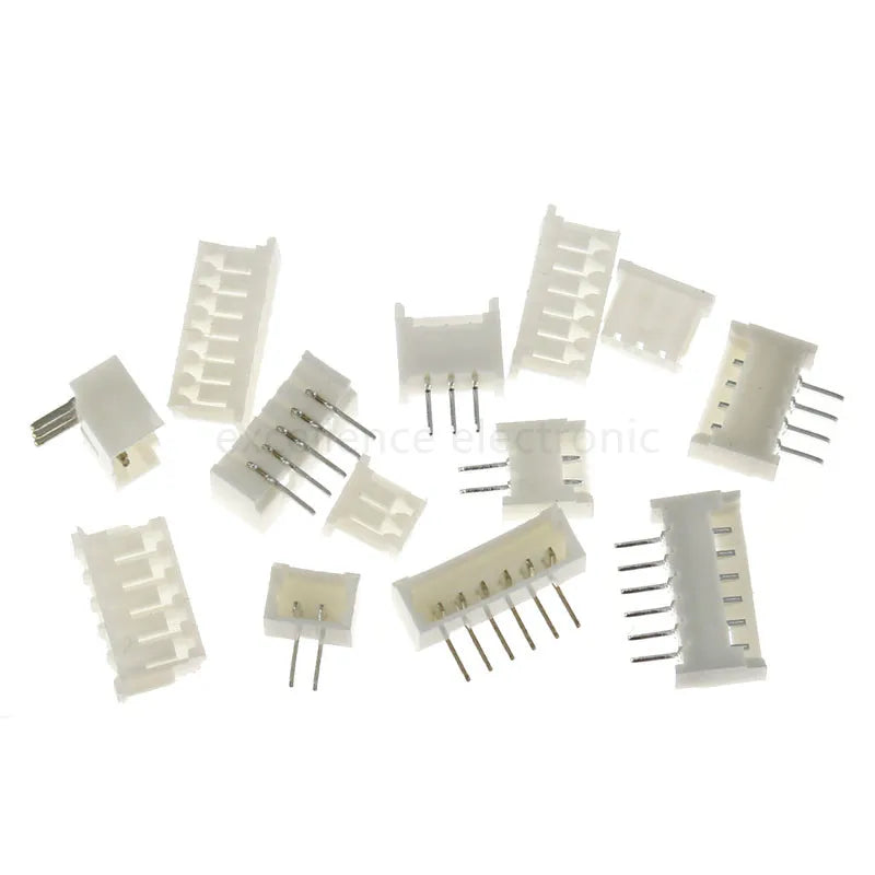 10Sets 1.25mm Pitch Micro JST Connector Kit Pin Header Housing Terminal 2-10Pin PCB Mount Wire to Board Connection Plug Socket