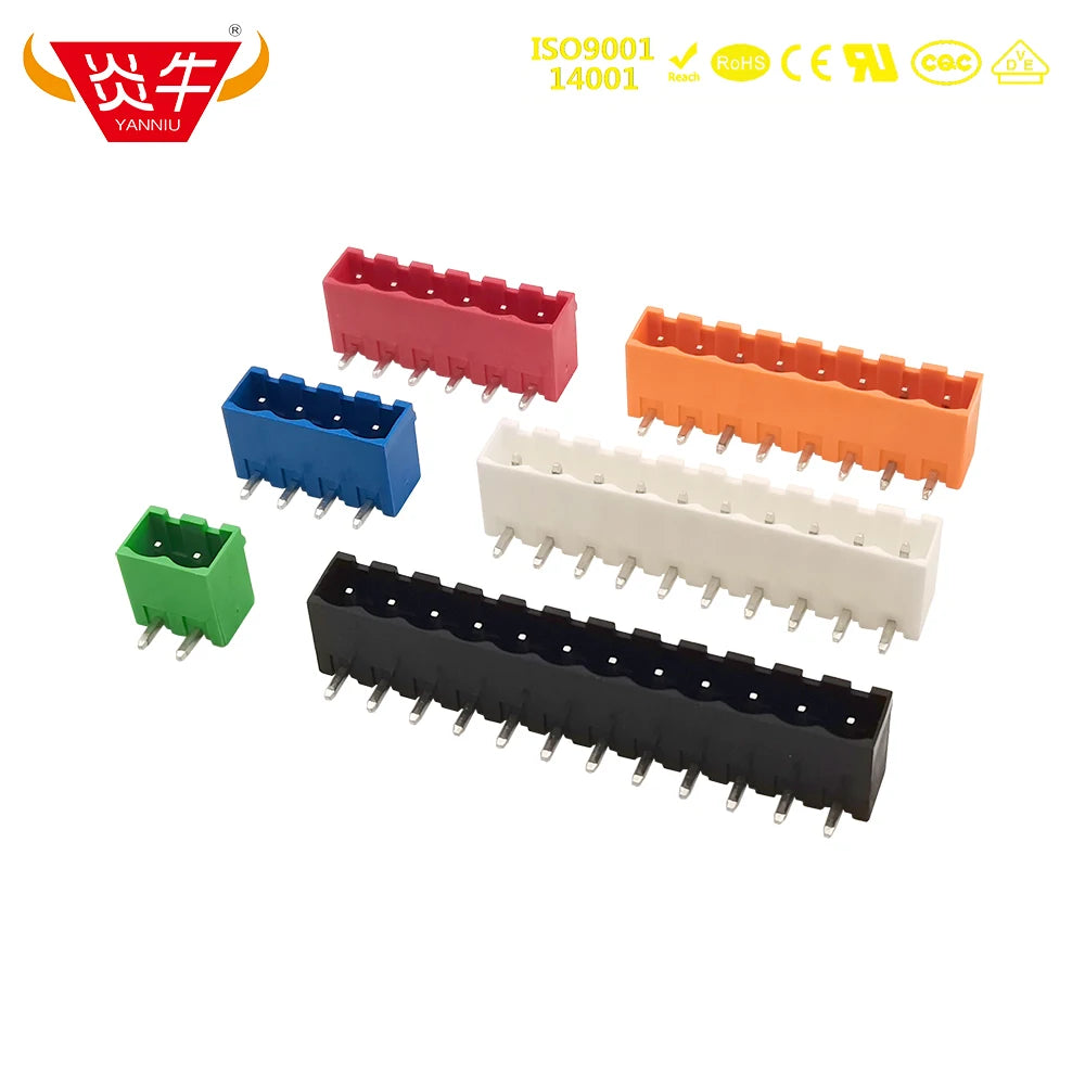 50Pcs KF2EDGVC 5.08 2P ~ 12P PCB CONNECTOR PLUG-IN TEMINAL BLOCK 2EDGVC 5.08mm 2PIN ~ 12PIN MSTBVA 2,5 G 1758018 PHOENIX  KEFA