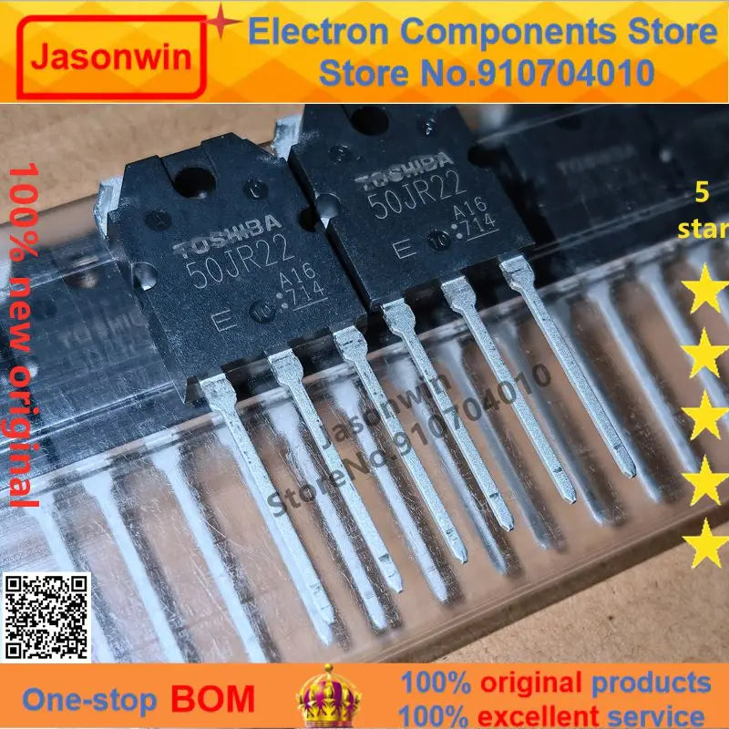Jasonwin 100% new original 10-50 unids/lote MOSFET GT50JR22 50JR22 TO-247 IGBT 50A 600V Transistor