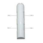 12-28Vdc 2 Side 4 Infrared Detector Outdoor Waterproof Wire Curtain PIR Movement Motion Sensor Anti Block Max 24m NC/NO Signal