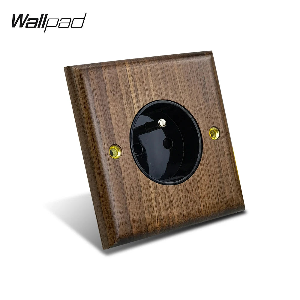 Toggle Wall Switch 1-4 Gang, Solid Wood Frame, EU French Wall Socket, Flush / Surface Mounting, Z6 Wallpad
