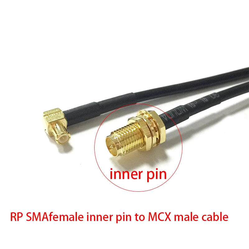 New SMA Male Female Jack  Nut  /RP SMA Switch MCX/MMCX  Male Plug Right Angle Pigtail Cable RG174 Wireless Modem Extension