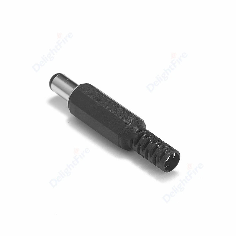 12V 3A 5.5mm 2.1mm Plug Socket DC Connectors DC Power Socket Male Female Jack Screw Nut Panel Mount DC Power Adapter Connector