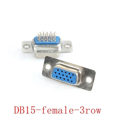 DB9 DB15 DB25 DB37 Male and Female RS232/9/15/25/37 Pin DB plug for welding plate connectors