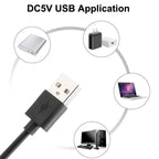 WS2812B 8/16/24/35/45LEDs Pixel Ring SP110E Controller USB Kit RGB Ring Individul AddressabIe WS2812 IC BuiIt-in Lights DC5V