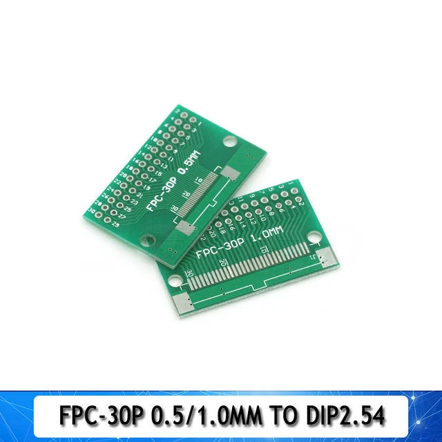 Double Side 0.5mm 1mm 6 8 10 12 20 40 50 60 Pin to DIP 2.54mm FPC/FFC SMT Adapter Socket Plate PCB Board Connector DIY KIT