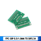 Double Side 0.5mm 1mm 6 8 10 12 20 40 50 60 Pin to DIP 2.54mm FPC/FFC SMT Adapter Socket Plate PCB Board Connector DIY KIT