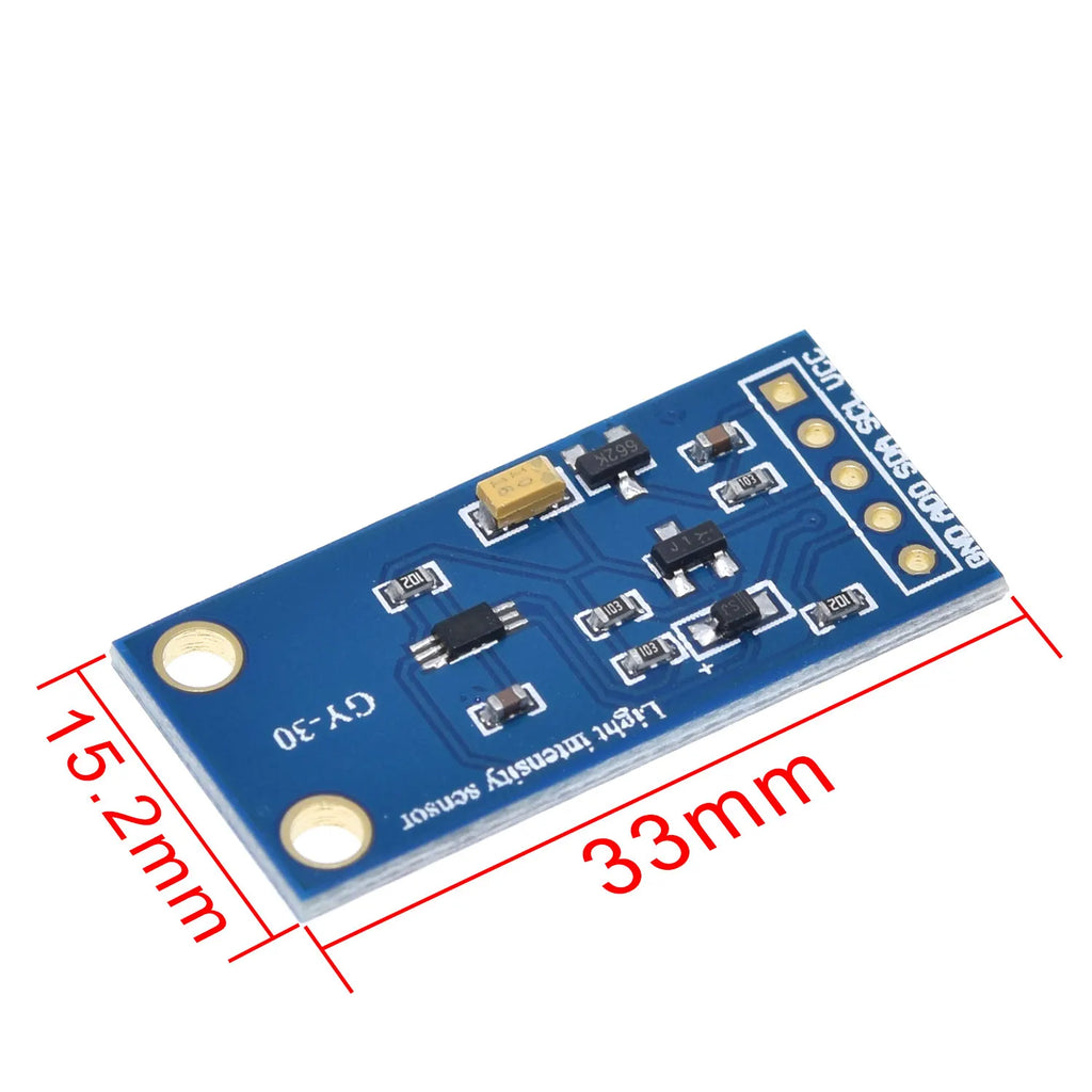 TZT GY-30 BH1750 BH1750FVI Digital Light Intensity Module For Arduino AVR 3V-5V GY-302 16bitAD converter digital output module