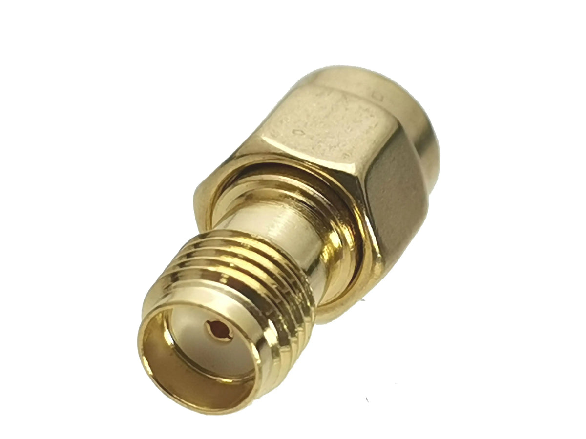 1pcs Connector Adapter SMA RP-SMA to SMA RPSMA Male Plug & Female Jack Straight & Right angle RF Coaxial Converter New Brass
