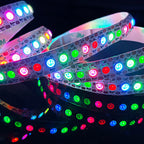 DC5V WS2812B 5m/Roll 30/60/144leds/m Black/White PCB IP30/IP65/IP67 5050RGB Individually Addressable Smart led pixel strip light