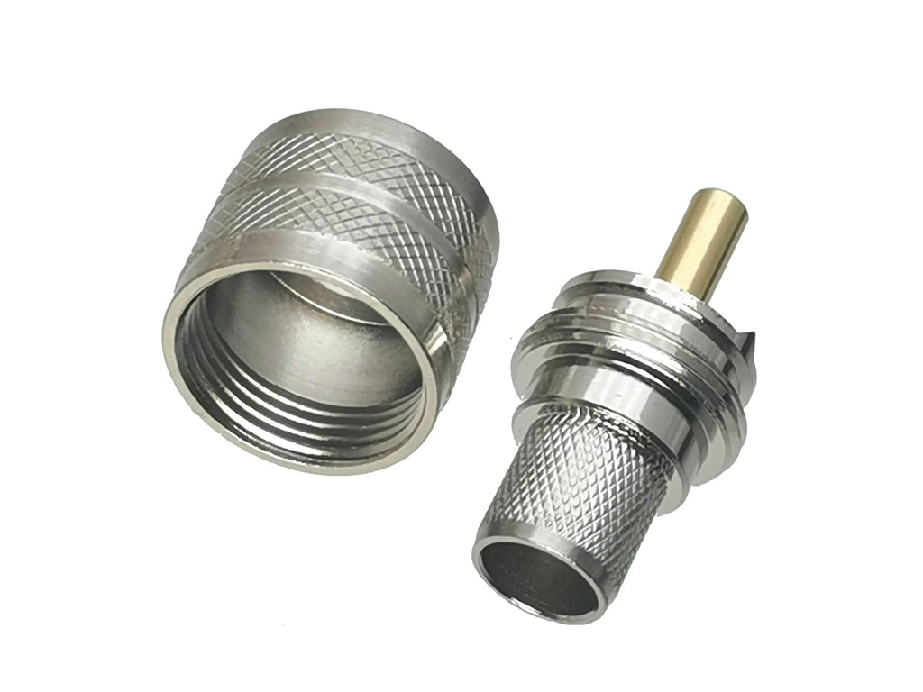 10pcs connector PL259 UHF male crimp RG8 LMR400 RG213 RG165 RG214 RG393 Cable RF Coaxial Wire Terminals