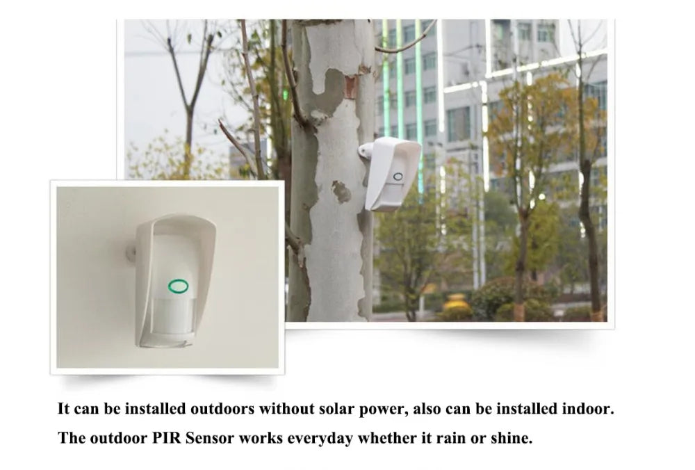 Outdoor Waterproof Wireless Animal Immune Infrared Detector 433MHz Long Working Distance For Home Burglar Wifi /GSM alarm system