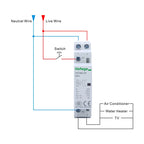HCH8s-63 Household AC Contactor 2P 40A 63A 2NO 2NC  1NO1NC DC24V AC110V AC220V Automatic  Contactor Din Rail Type 50Hz 60Hz