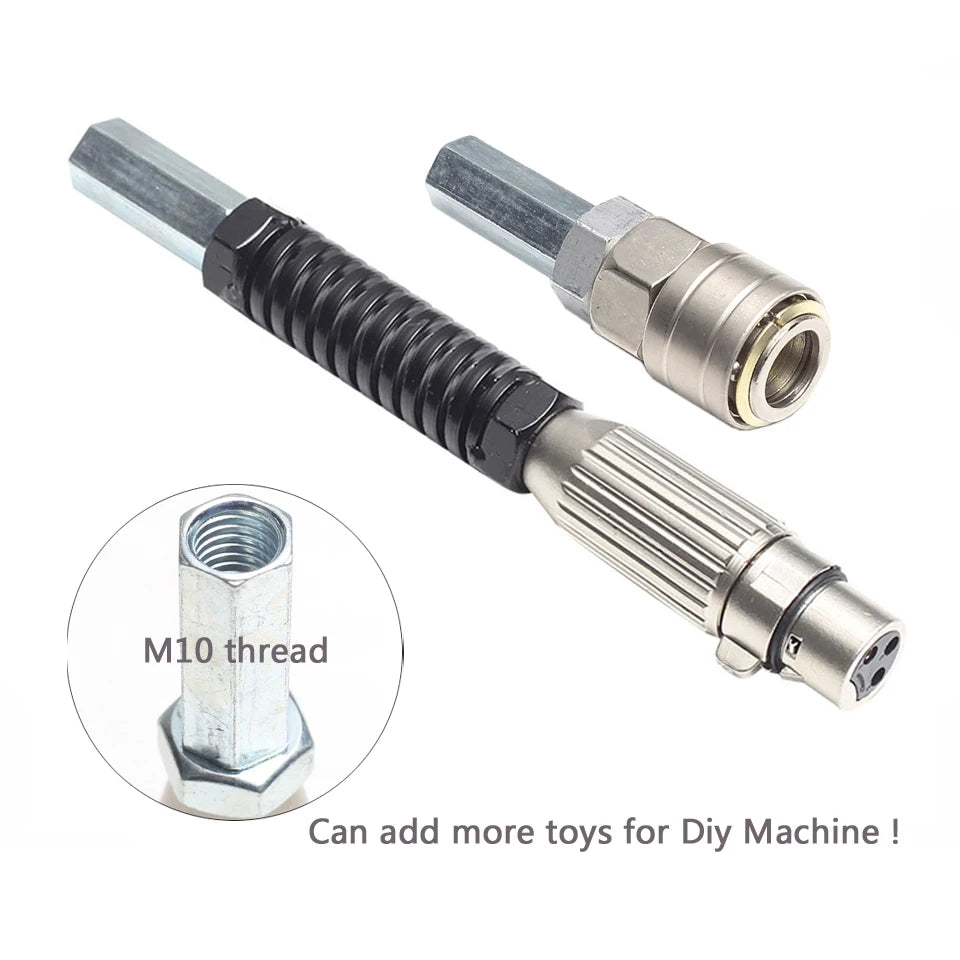 Reciprocating Linear Machine Pneumatic Fittings M8 Vac-u-lock connector 3XLR adapter Bendable Telescopic Love Machine for H2 H3