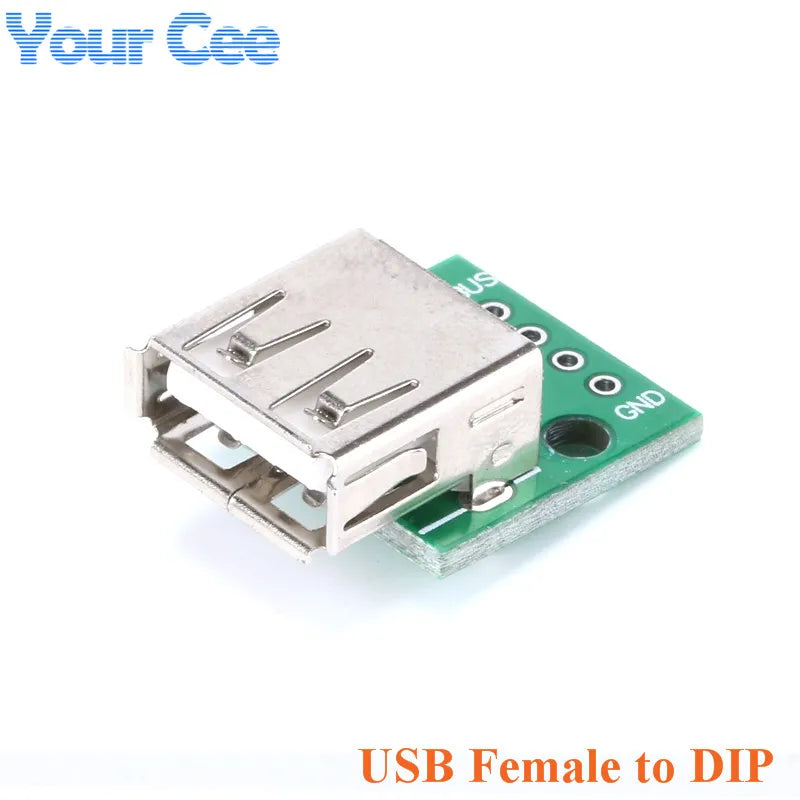 5pcs/1pc USB To DIP Adapter Pin Board Micro / Mini / Port USB Male and Female Head 2.0/3.0/3.1 Type-C to DIP Converter Plate