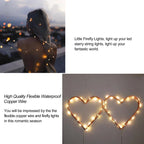 1M 2M 3M 5M Copper Wire LED String Lights Battery Operated Holiday Lighting Fairy Garland For Christmas Tree Wedding Party Decor