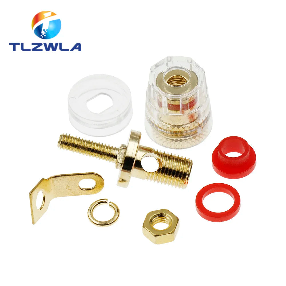 2PCS Banana Connector 4MM Amplifier The Speaker Terminal Banana Plug Socket Connector