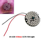 CCTV Night Vision Fill Light 48 LED 850nm Illuminator IR Infrared Light Lamp Board For 60 CCTV Security IR Camera