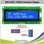 1602 162 16*2 Serial UART CMOS / RS232 Character LCD Module Display Screen LCM for Arduino Support Keyboard Blue Yellow Green