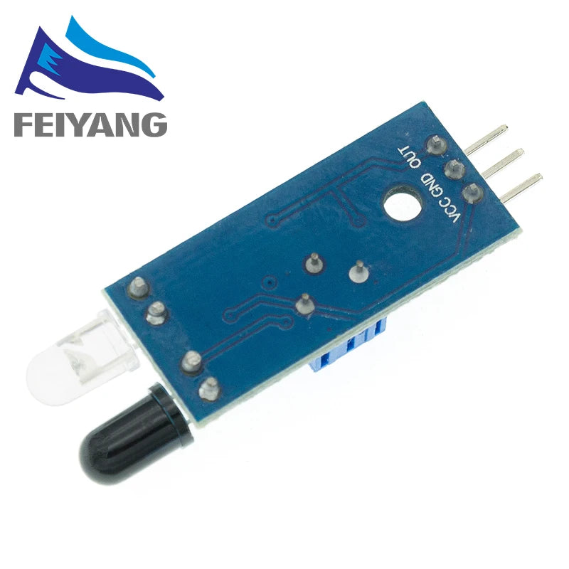 100PCS IR Infrared Obstacle Avoidance Sensor Module Smart Car Robot 3-wire Reflective Photoelectric