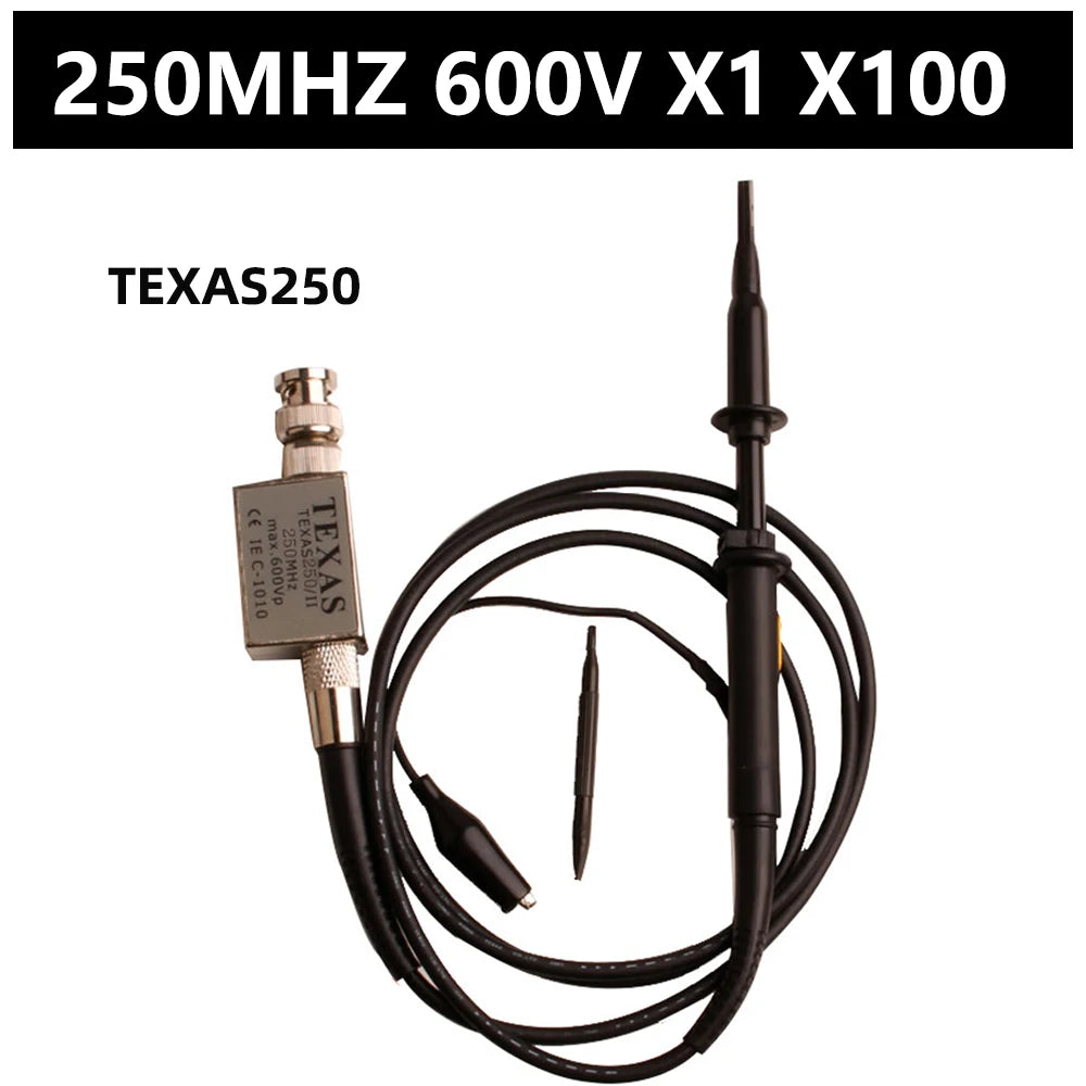 Digital Oscilloscope Probe 60MHz 80MHz 100MHz 200MHz 250MHz 500MHz Sonda Hantek X1 X10 X100 Ford Probe P6100 TEXAS250