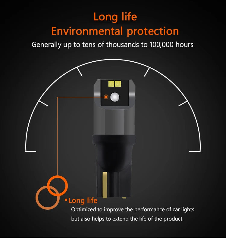 2/4pcs OSRAM T10 W5W LED Bulbs Signal Lamps 6000K White Turn Interior Reading Lights Auto Bulbs Plug&Play 12V LEDriving Advance