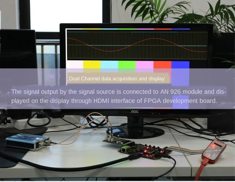 Alinx XILINX FPGA Black Gold Development Board Spartan-7 VIVADO AX7050 XC7S50FGG484 Companion video tutorial