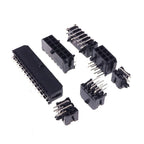 10/100Pcs 3.0mm Wafer Micro-Fit 3.0 Connector PCB Male Header Right Angle 2 4 6 8 10 12 14 16 18 20 22 24 Pin Board Solder 43045