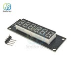 TM1637 0.36 inch 6-Digit 7-segment LED Digital Tube Display Control Module For Arduino 5V Microcontroller Serial Driver 46x14mm