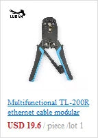 Network Ethernet Cable Tester RJ45 Kit Crimper Crimping Tool Punch Down RJ11 Cat5 Cat6 Wire Line Detector 8P8C