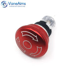 Metal Emergency Stop Switch 16MM 19MM 22MM E-stop Button Rotary Push-pull Emergency Stop Button with LED light 220V 24V 12V