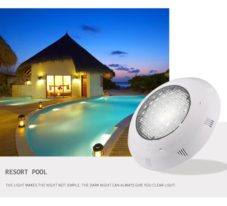 LED Swimming Pool Lights RGB AC12V 12W 18W 25W 35W 45W IP68 Waterproof Lamp with Remote Controller for pool party