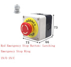 start and stop self-reset Momentary Waterproof button box switch emergency stop industrial control box