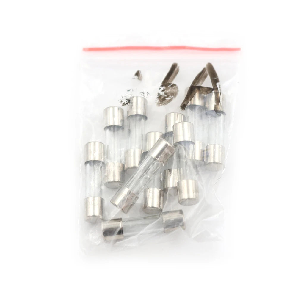 10pcs/lot 1A/1.6A/2A/3A/4A/5A T1.6A 250V New Slow Blow 1.6Amps Glass Tube Fuse 5mm x 20mm