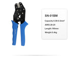 SN-01BM Crimping plier Kit Ratcheting Crimper Tool set with 460pcs 2.54mm JST-XH Connectors for AWG 28-20(0.08-0.5mm²)