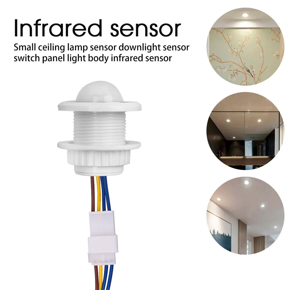 110V 220V Mini PIR Sensor Detector Smart Switch  LED PIR Infrared Motion Sensor Detection Automatic Sensor Light Switch