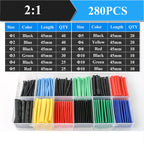 2：1 Thermoresistant Tube Heat Shrink Wrapping Kit Assorted Wire Cable Sulation Sleeving 3:1  Heat Shrink Tubing