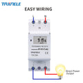 New Type Din Rail 2 Wire Weekly 7 Days Programmable Digital TIME SWITCH Relay Timer Control AC 220V 230V 12V 24V 48V 16A 30A