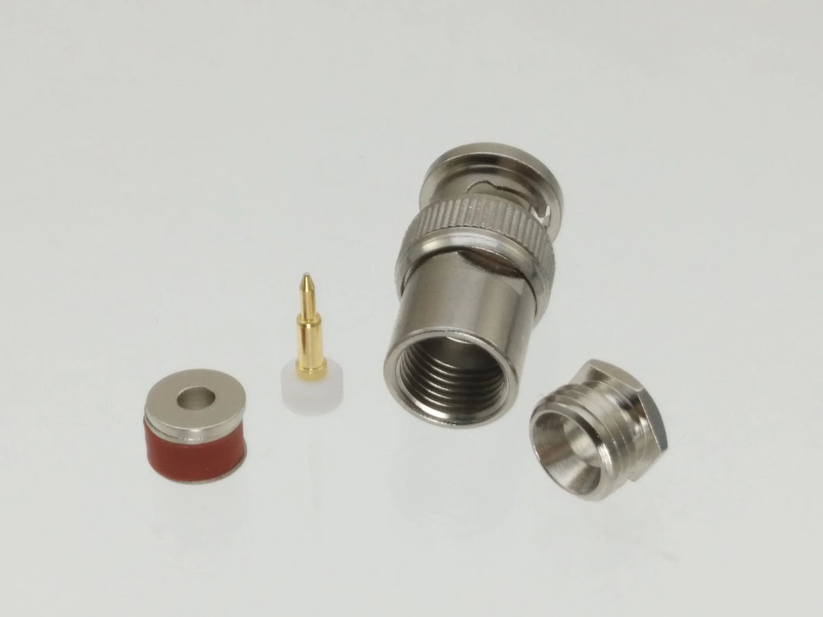 1Pcs BNC male plug clamp RG58 RG142 LMR195 RG400 Cable RF Coaxial connector Wire Terminals
