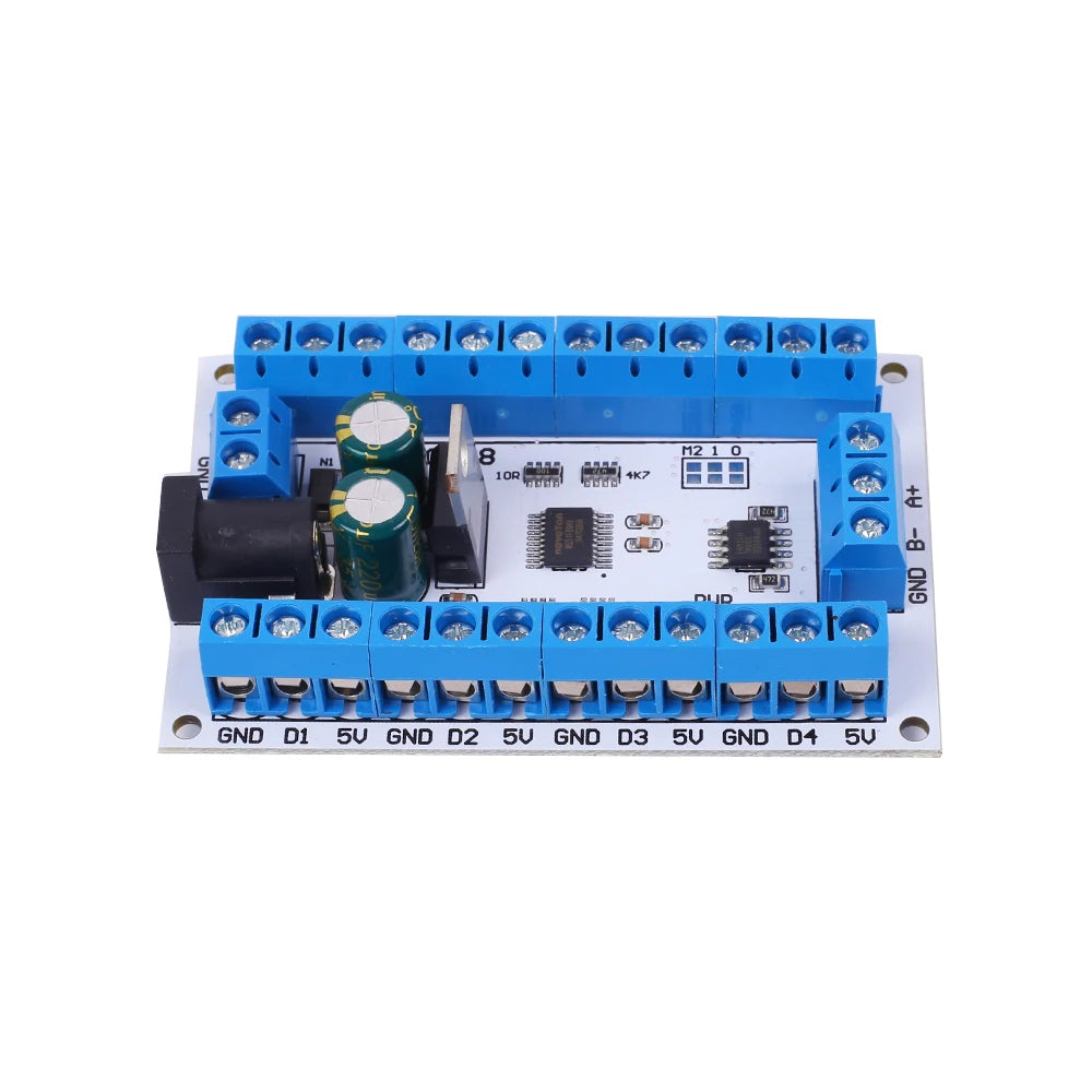 8CH Modbus RTU RS485 R4DCB08 Temperature Receiver Relay Module Temperature Acquisition Collector Paperless Recorder for PLC