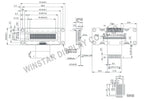 COG Small Size 1602 LCD Module WS0012 16*2 1602 Panel 6800 8080 SPI 16x2 Character OLED Screen Display