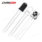 20pcs 5mm 940nm VS1838B IR LED Emitting Diode Kit Transmitter Receiver Infrared Light Lamp Emitter Phototransistor Assortment