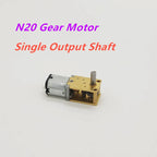 3V/6V/12V Dual /Single Output Shaft N20 Gear Moror Reducer Low Speed 4~380RPM Engine Robot DC Electric Metal Mini Micro Motors