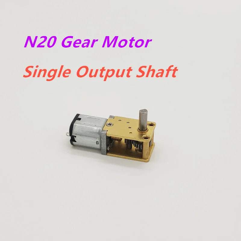 3V/6V/12V Dual /Single Output Shaft N20 Gear Moror Reducer Low Speed 4~380RPM Engine Robot DC Electric Metal Mini Micro Motors