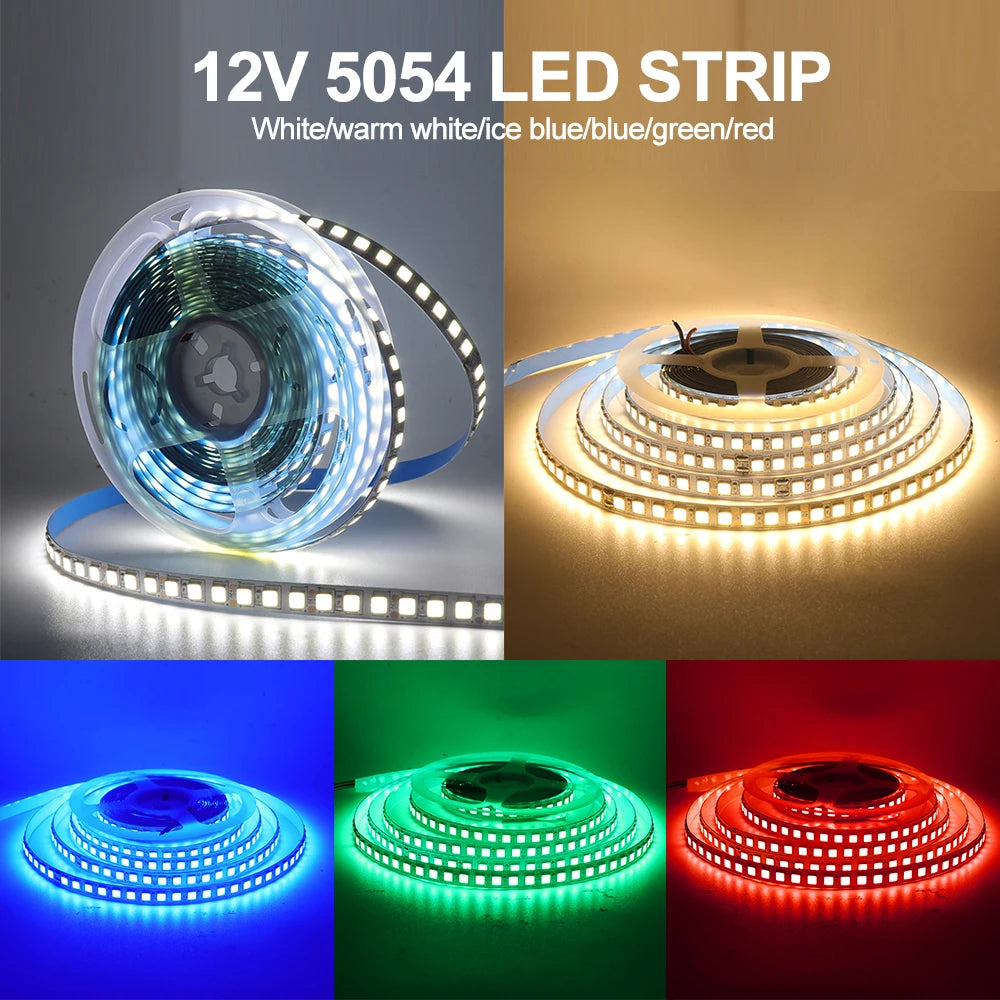 5M LED Strip SMD 5050 5054 LED Tape Waterproof Ribbon Diode 12V 2835 Flexible Neon Lights 60/120Leds/m LED Lights for Room Decor