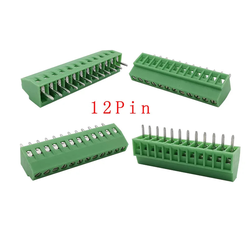5/10Pcs KF128 2.54mm PCB Mini Screw Terminal Block Connector KF128-2.54 2/3/4/5/6/7/8/9/10/12/14/16Pin 150V 6A for 26-18AWG Cabl