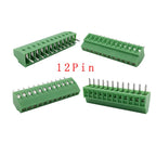 5/10Pcs KF128 2.54mm PCB Mini Screw Terminal Block Connector KF128-2.54 2/3/4/5/6/7/8/9/10/12/14/16Pin 150V 6A for 26-18AWG Cabl